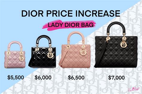 lady dior europe price|large lady dior bag price.